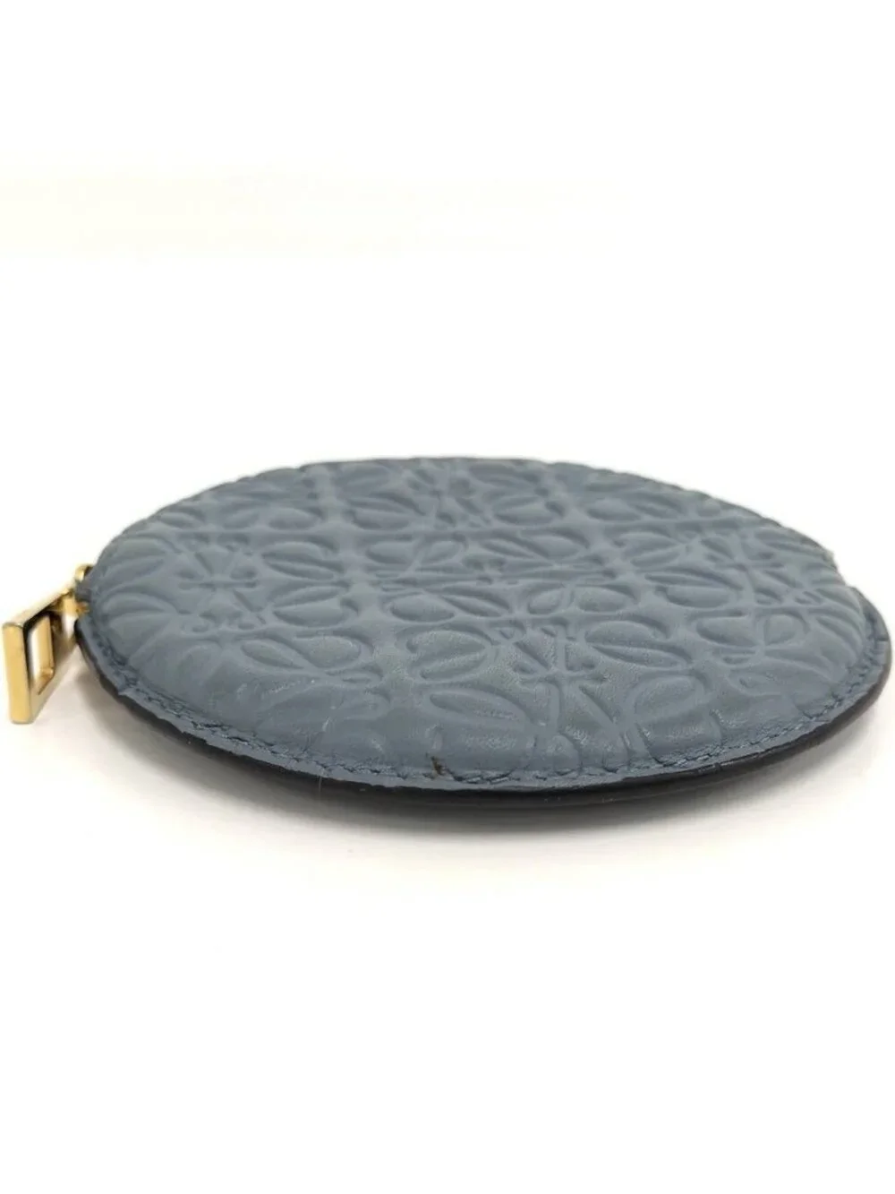 Loewe Repeat Anagram Coin Case Leather Blue